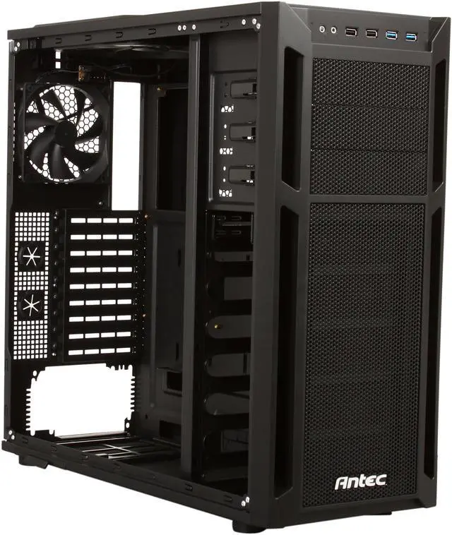 Alt view image 8 of 10 - Antec Eleven Hundred Black Steel / Plastic ATX Mid Tower Computer Case