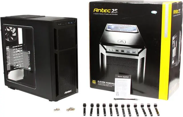 Alt view image 10 of 10 - Antec Eleven Hundred Black Steel / Plastic ATX Mid Tower Computer Case