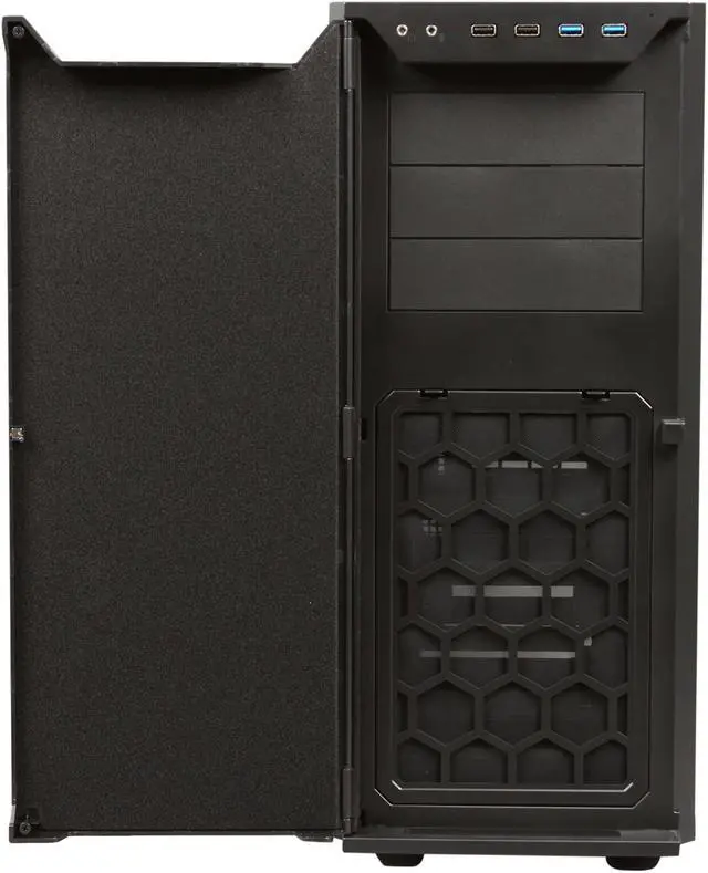 Alt view image 2 of 10 - Antec P280 Black Aluminum / Steel Super Mid Tower Computer Case