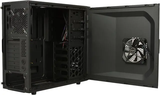 Alt view image 5 of 9 - Antec Gaming Series one illusion Black Steel ATX Mid Tower Computer Case