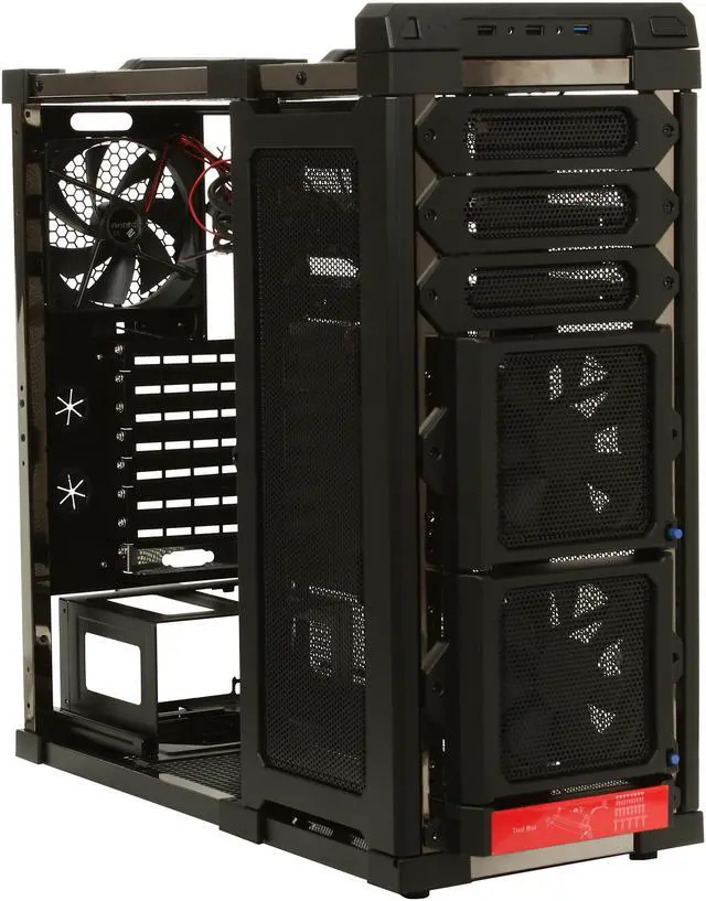 Alt view image 7 of 9 - Antec LanBoy Air Black Steel / Plastic ATX Mid Tower Computer Fully-Modular Case