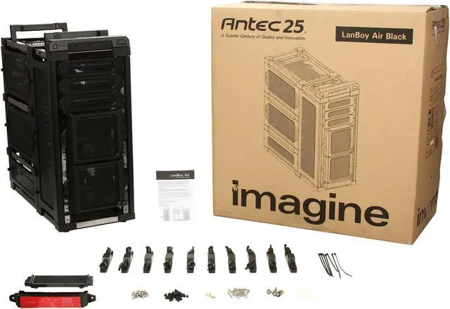 Alt view image 9 of 9 - Antec LanBoy Air Black Steel / Plastic ATX Mid Tower Computer Fully-Modular Case
