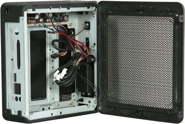 Alt view image 5 of 8 - Antec ISK 110 VESA Black ABS plastic / 0.8 mm SECC Mini-ITX Desktop Computer Case 90W External Adapter, Up to 92% Efficiency Power Supply