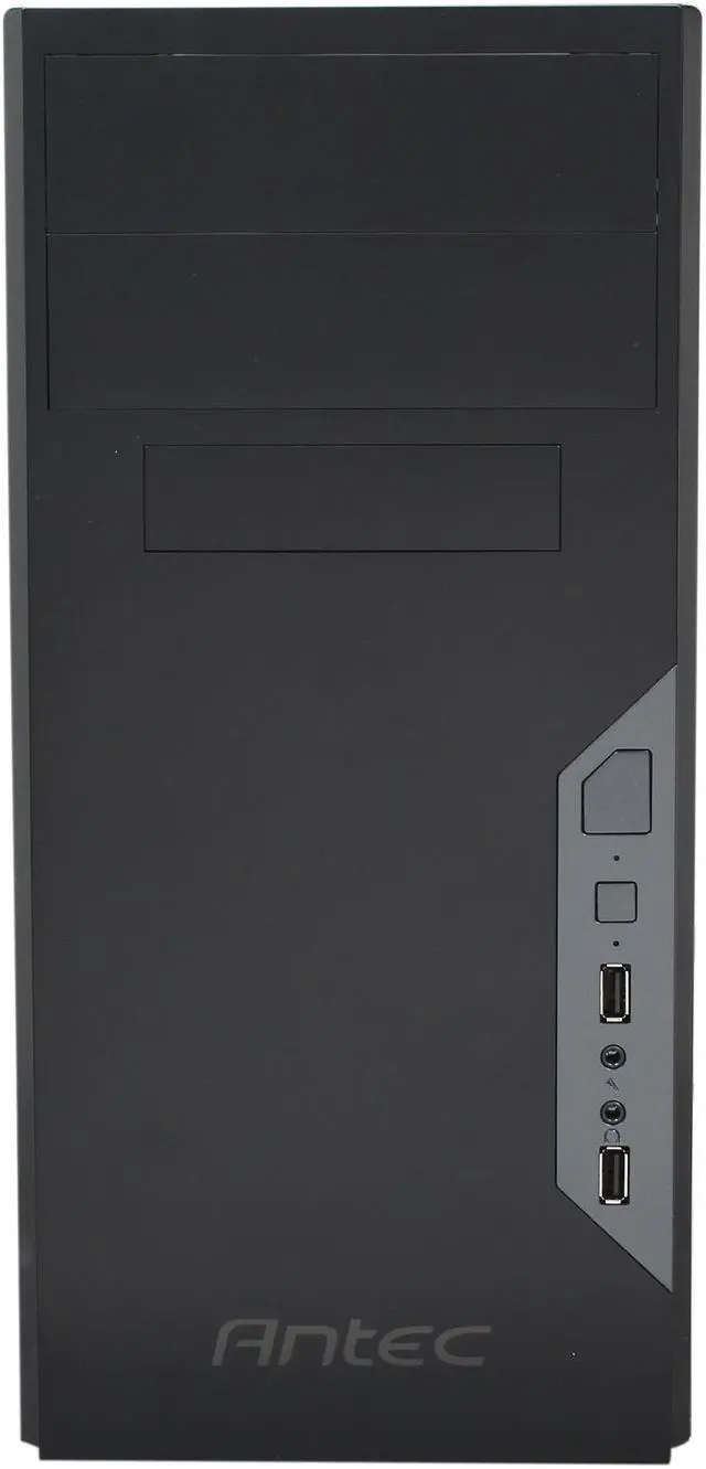 Alt view image 2 of 9 - Antec NEW SOLUTION SERIES VSK-3000 Black SGCC steel Micro ATX Mini Tower Computer Case