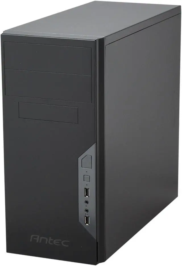 Alt view image 3 of 9 - Antec NEW SOLUTION SERIES VSK-3000 Black SGCC steel Micro ATX Mini Tower Computer Case