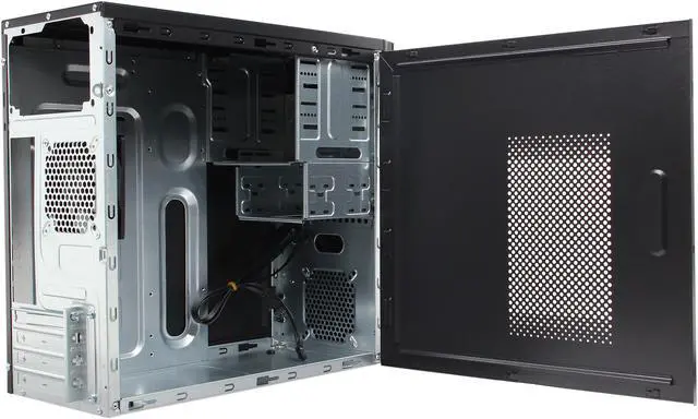 Alt view image 5 of 9 - Antec NEW SOLUTION SERIES VSK-3000 Black SGCC steel Micro ATX Mini Tower Computer Case