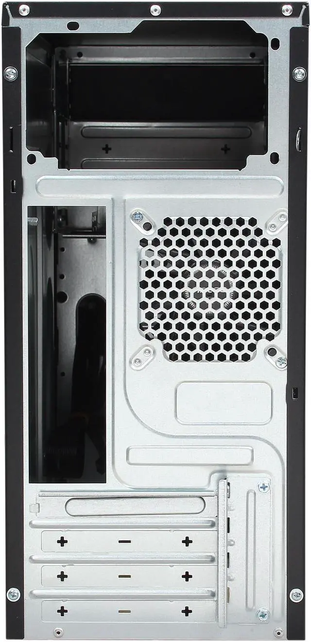 Alt view image 8 of 9 - Antec NEW SOLUTION SERIES VSK-3000 Black SGCC steel Micro ATX Mini Tower Computer Case