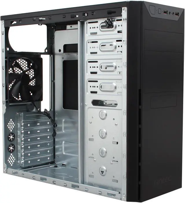 Alt view image 7 of 9 - Antec NEW SOLUTION SERIES VSK-4000 Black SGCC steel ATX Mid Tower Computer Case