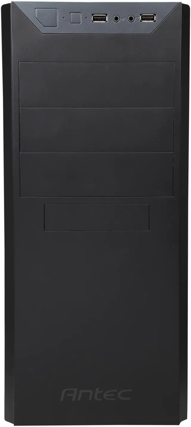 Alt view image 2 of 9 - Antec VSK4000E Black SGCC steel Micro ATX Mid Tower Computer Case