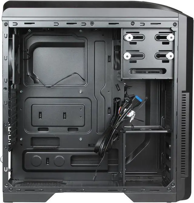 Alt view image 6 of 10 - Antec GX500 Black Steel ATX Mid Tower Computer Case
