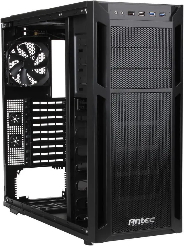 Alt view image 7 of 10 - Antec 1100 Illusion Black Super Mid Tower Computer Case