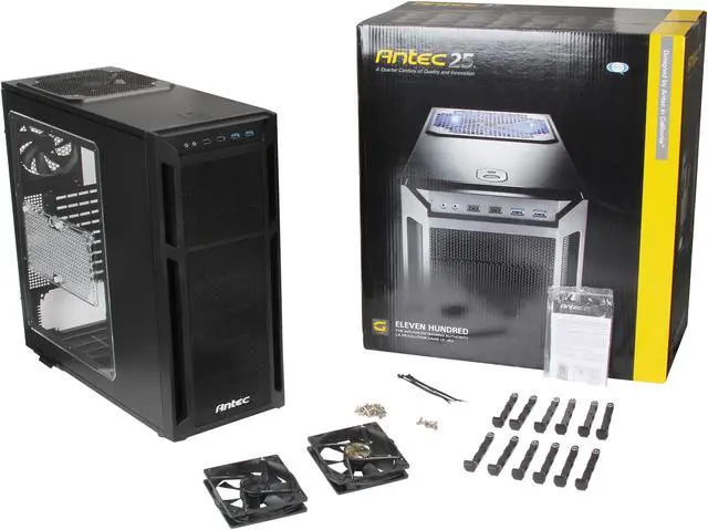 Alt view image 10 of 10 - Antec 1100 Illusion Black Super Mid Tower Computer Case