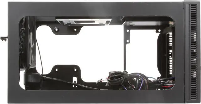 Alt view image 6 of 8 - Antec ISK600 Black Aluminum / Plastic Mini-ITX Tower Computer Case