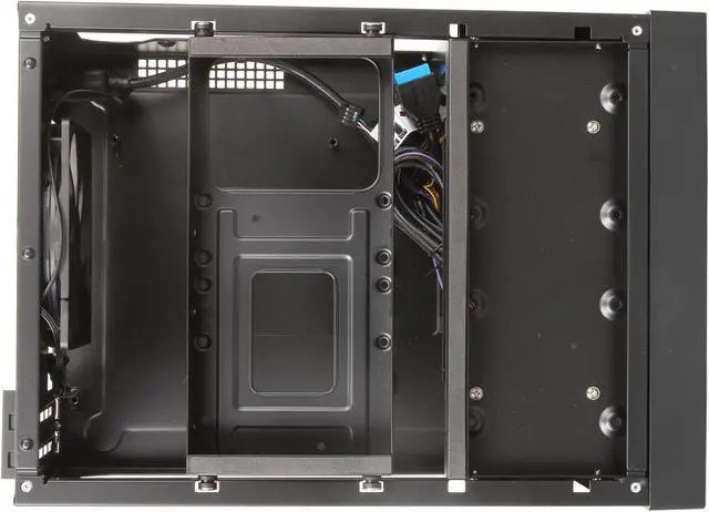 Alt view image 7 of 8 - Antec ISK600 Black Aluminum / Plastic Mini-ITX Tower Computer Case