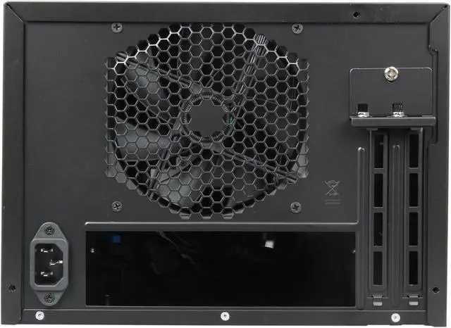 Alt view image 8 of 8 - Antec ISK600 Black Aluminum / Plastic Mini-ITX Tower Computer Case