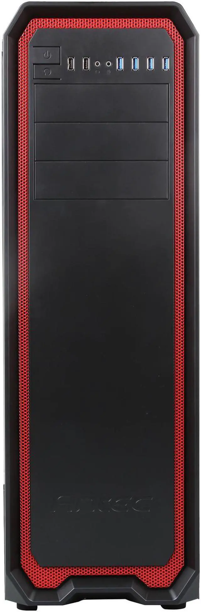 Alt view image 2 of 10 - Antec Nineteen Hundred Red Black / Red SECC steel ATX Mid Tower Computer Case