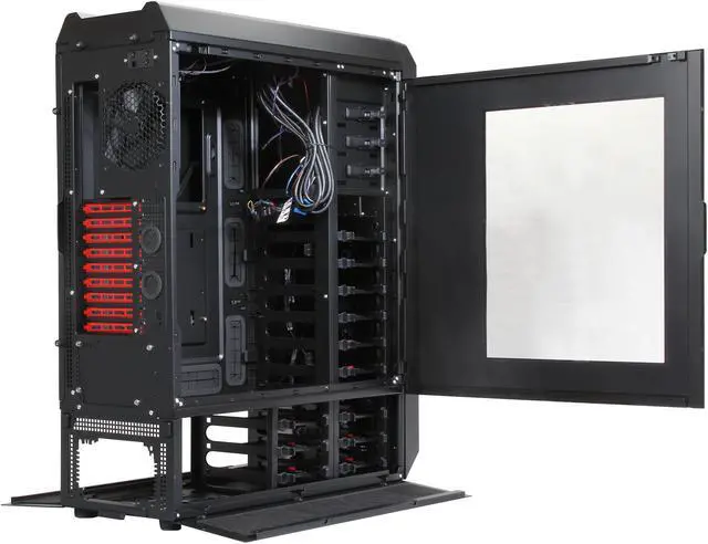 Alt view image 5 of 10 - Antec Nineteen Hundred Red Black / Red SECC steel ATX Mid Tower Computer Case