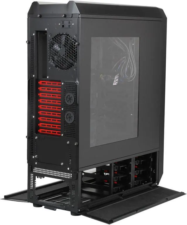 Alt view image 8 of 10 - Antec Nineteen Hundred Red Black / Red SECC steel ATX Mid Tower Computer Case