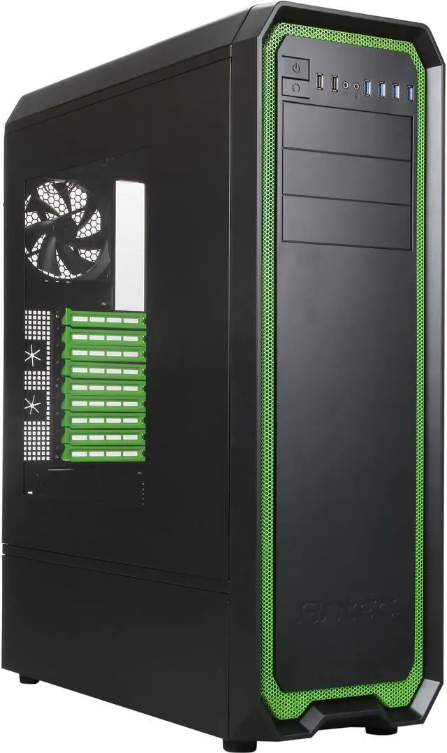Main image of Antec Nineteen Hundred Green Black / Green SECC steel ATX Mid Tower Computer Case