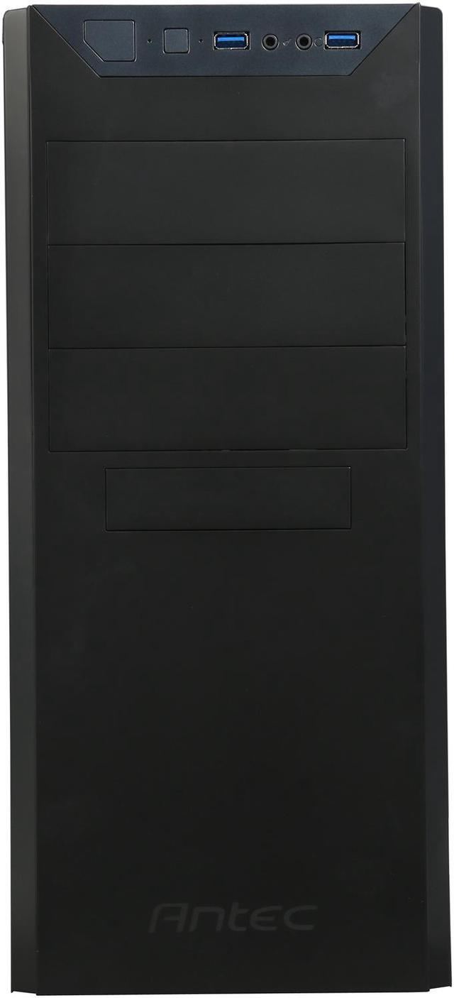 Alt view image 2 of 11 - Antec VSK4000E U3 Black SGCC Steel ATX Mid Tower Computer Case