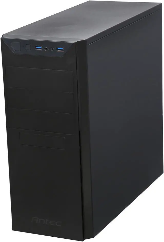 Alt view image 4 of 11 - Antec VSK4000E U3 Black SGCC Steel ATX Mid Tower Computer Case