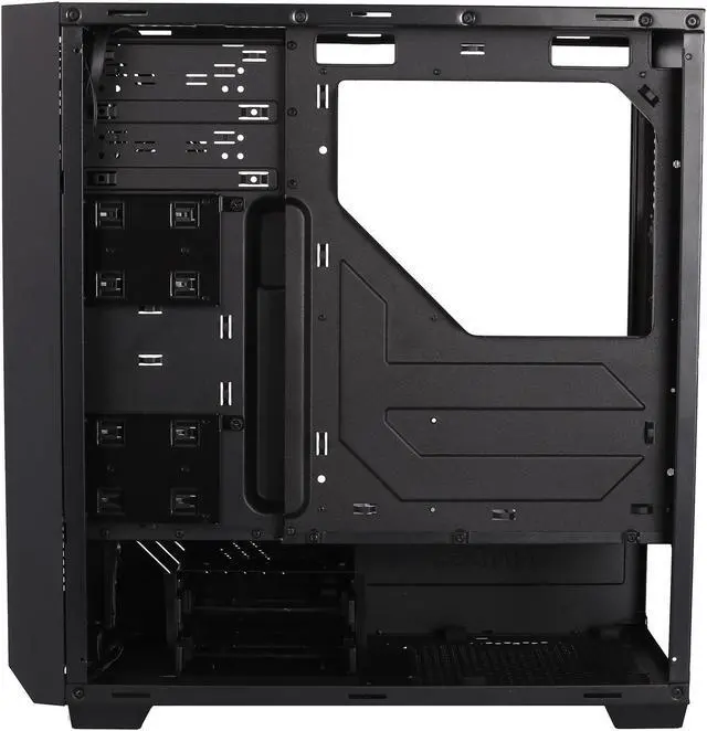 Alt view image 9 of 16 - Antec Performance Series P8 Black Steel /4mm Tempered Glass Side Panel, ATX Mid Tower Computer Case, 3 White LED Fans Pre-installed, USB3.0