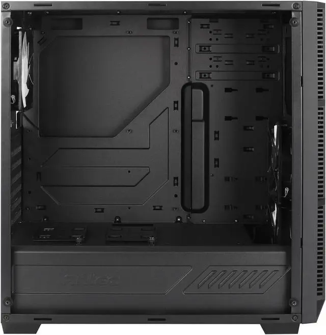 Alt view image 7 of 16 - Antec Performance Series P8 Black Steel /4mm Tempered Glass Side Panel, ATX Mid Tower Computer Case, 3 White LED Fans Pre-installed, USB3.0