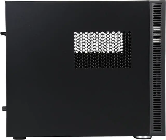 Alt view image 5 of 9 - Antec ISK 600M Black Aluminum / Plastic Micro ATX Computer Case