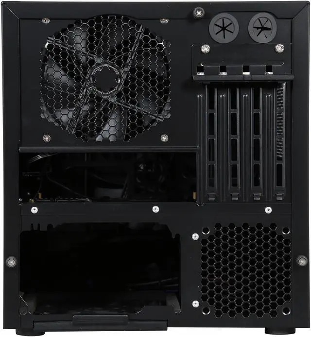 Alt view image 6 of 9 - Antec ISK 600M Black Aluminum / Plastic Micro ATX Computer Case