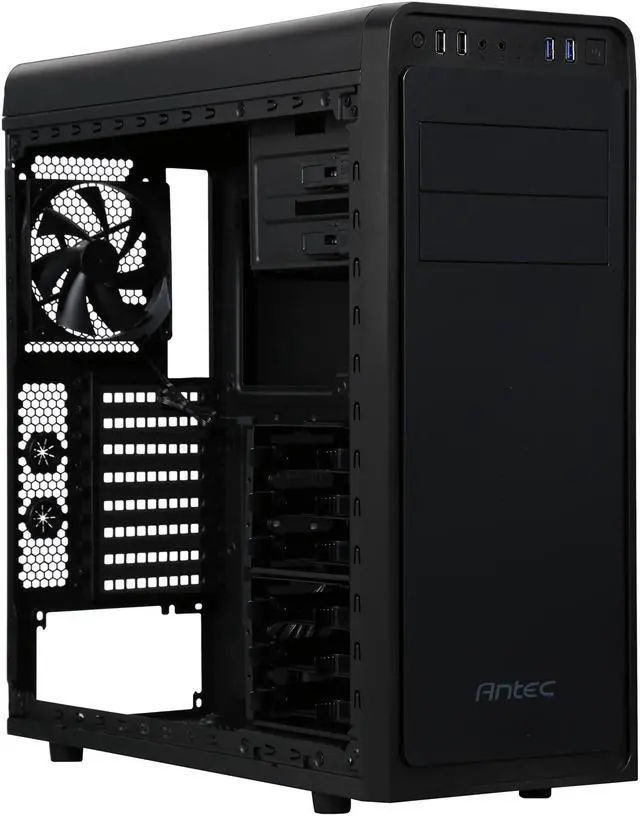 Alt view image 8 of 10 - Antec GX1000 Black Computer Case