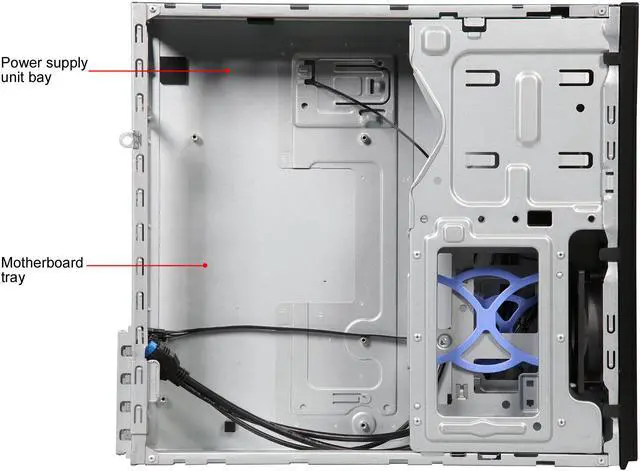 Alt view image 10 of 13 - Antec VSK2000-U3 Black Micro ATX Computer Case