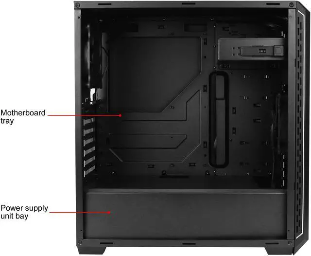 Alt view image 9 of 19 - Antec Performance Series P7 Silent, Mid Tower Computer Case, 2 x USB 3.0, Sound Dampening Side Panel, 2x120mm Fans installed, Support up to 6 Drive Bays