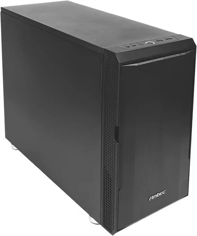 Alt view image 2 of 14 - Antec Performance Series P5 Micro-Tower Computer Case,  Sound-Dampening Side Panels, Hinged Front Panel, USB 3.0 x 2, Double-Layer Dust Filter in front, 1 x 5.25" ODD, Support up to 6 x 2.5" SSD