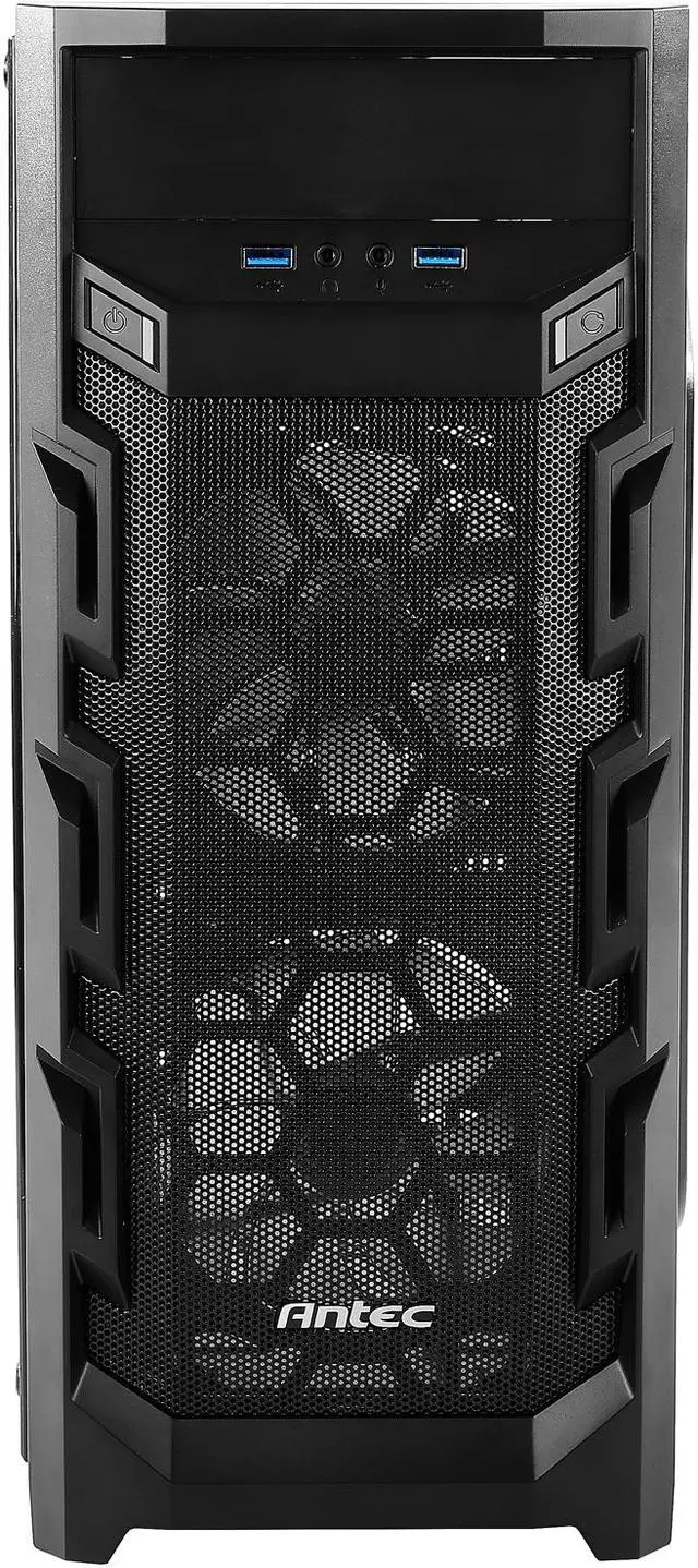 Alt view image 5 of 20 - Antec Gaming New Vision GX202 White Black SPCC & Plastic ATX Mid Tower Entry-Level Gaming Case