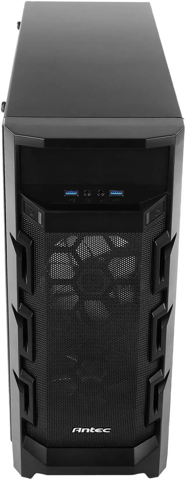 Alt view image 6 of 20 - Antec Gaming New Vision GX202 White Black SPCC & Plastic ATX Mid Tower Entry-Level Gaming Case
