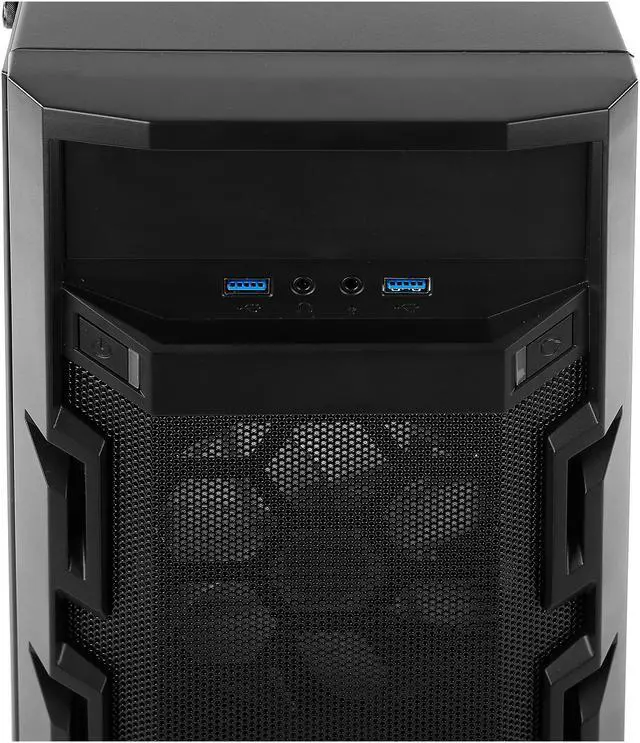 Alt view image 9 of 20 - Antec Gaming New Vision GX202 White Black SPCC & Plastic ATX Mid Tower Entry-Level Gaming Case