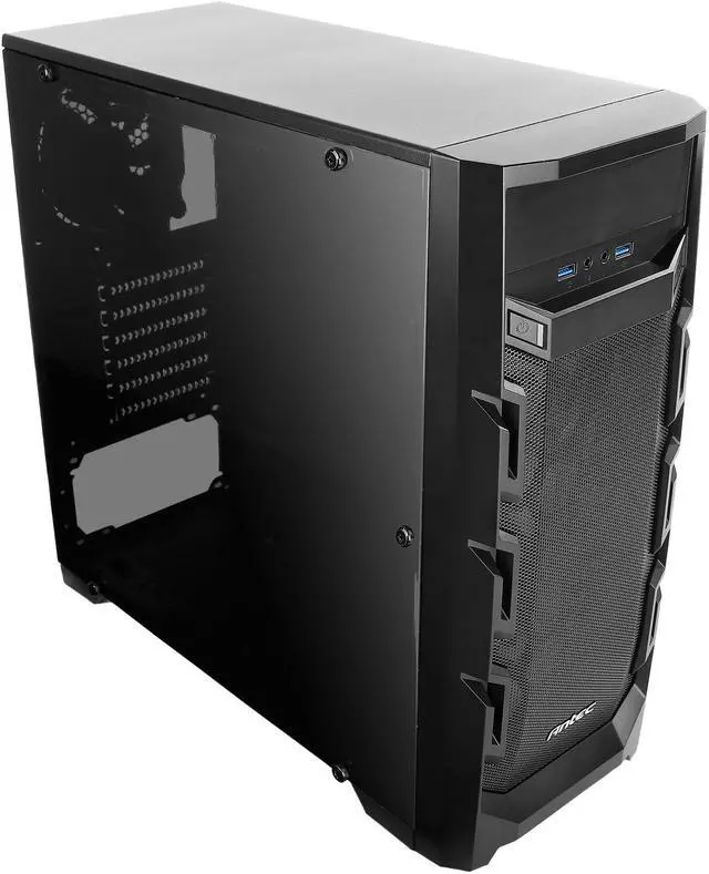 Alt view image 4 of 20 - Antec Gaming New Vision GX202 White Black SPCC & Plastic ATX Mid Tower Entry-Level Gaming Case