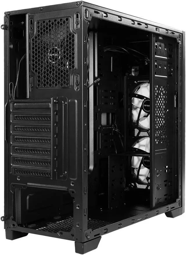 Alt view image 12 of 20 - Antec Gaming New Vision GX202 White Black SPCC & Plastic ATX Mid Tower Entry-Level Gaming Case