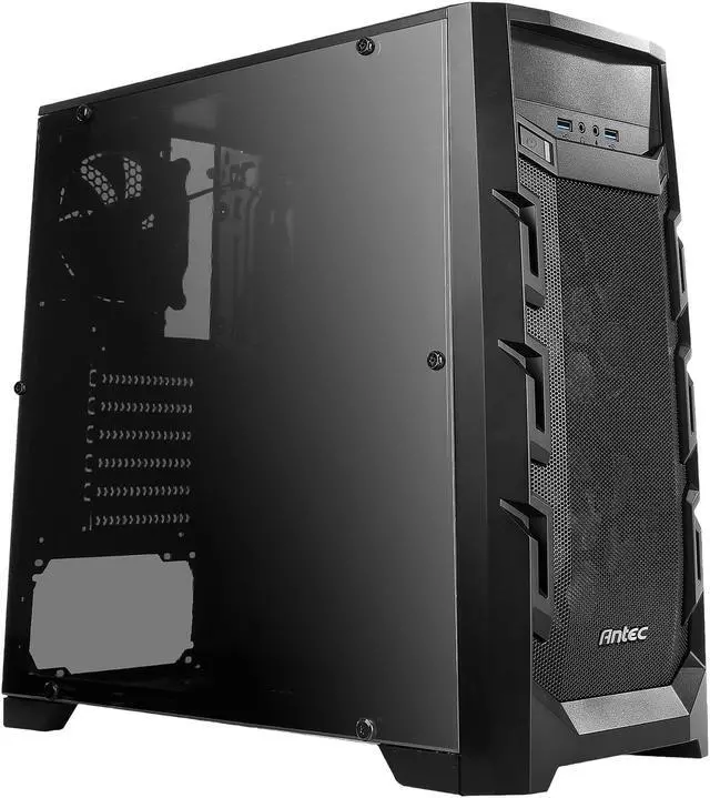 Alt view image 2 of 20 - Antec Gaming New Vision GX202 White Black SPCC & Plastic ATX Mid Tower Entry-Level Gaming Case