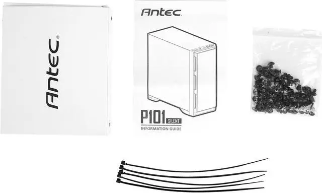 Alt view image 15 of 19 - Antec Performance Series P101 Silent Black 0.8mm SPCC ATX Mid Tower Case with 8 x 3.5" HDD / 2.5" SSD Removable Bays