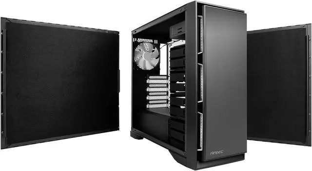 Alt view image 14 of 19 - Antec Performance Series P101 Silent Black 0.8mm SPCC ATX Mid Tower Case with 8 x 3.5" HDD / 2.5" SSD Removable Bays