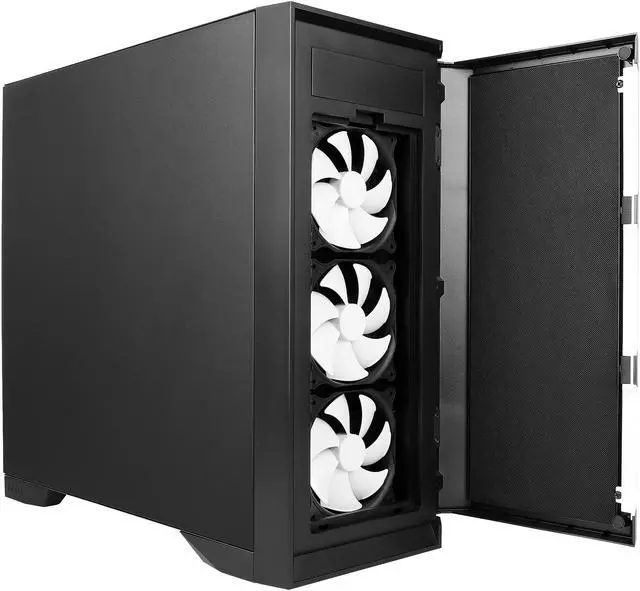 Alt view image 3 of 19 - Antec Performance Series P101 Silent Black 0.8mm SPCC ATX Mid Tower Case with 8 x 3.5" HDD / 2.5" SSD Removable Bays