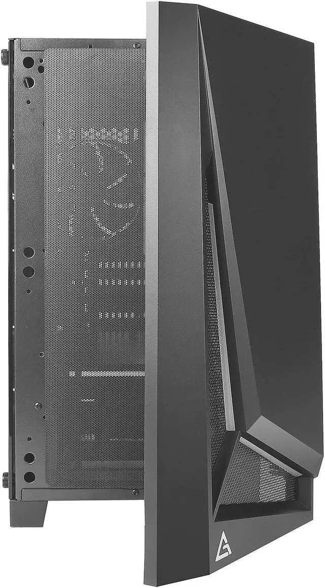 Alt view image 4 of 17 - Antec Dapper Dark Phantom DP301M Black Steel / ARGB Lighting / Tempered Glass Side Panel Compact Micro-ATX Gaming Case