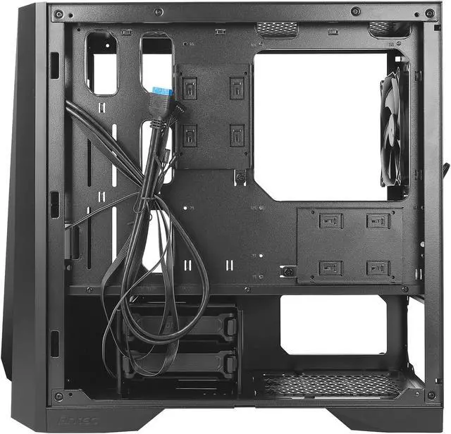 Alt view image 7 of 17 - Antec Dapper Dark Phantom DP301M Black Steel / ARGB Lighting / Tempered Glass Side Panel Compact Micro-ATX Gaming Case