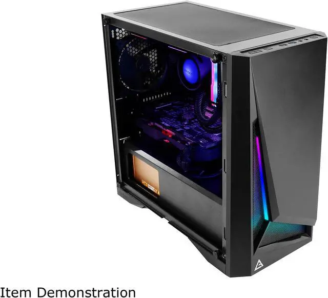 Alt view image 10 of 17 - Antec Dapper Dark Phantom DP301M Black Steel / ARGB Lighting / Tempered Glass Side Panel Compact Micro-ATX Gaming Case