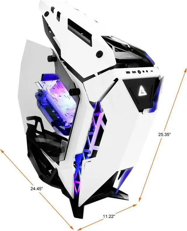 Alt view image 5 of 11 - Antec TORQUE White / Black Aluminum ATX Mid Tower Computer Case/ Winner of iF Design Award 2019