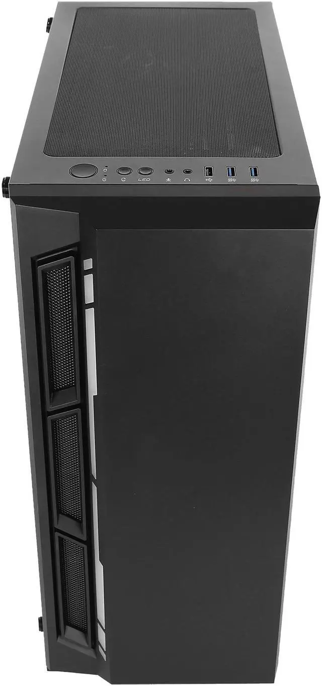 Alt view image 10 of 15 - Antec NX Series NX400, Mid-Tower ATX Gaming Case, Tempered Glass Side Panel & LED Strip Front Panel, 360 mm Radiator Support, 1 x 120 mm ARGB Fan Included