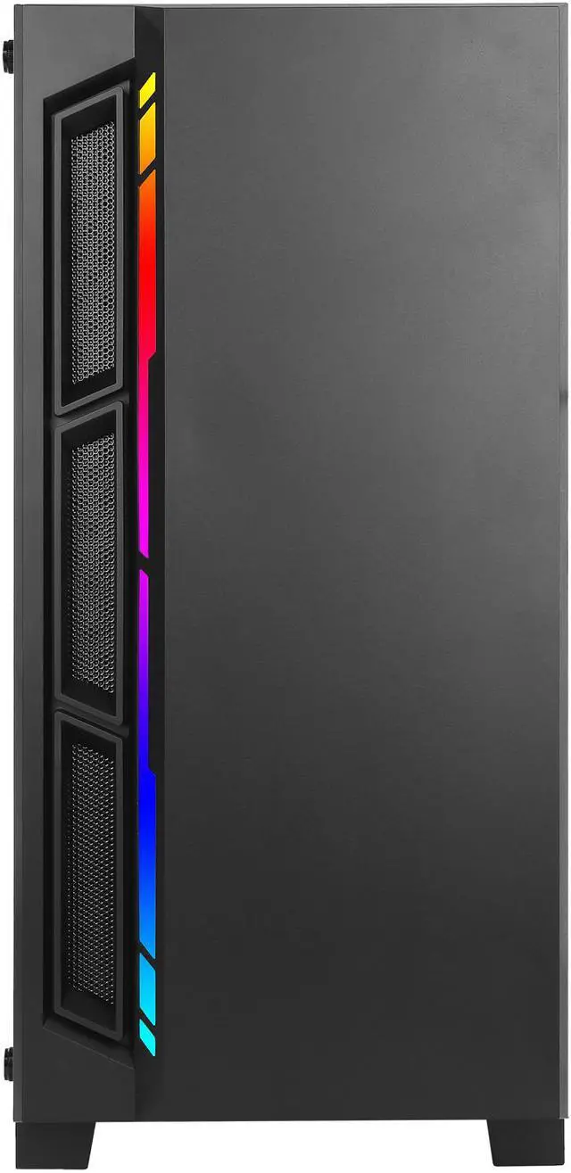 Alt view image 3 of 15 - Antec NX Series NX400, Mid-Tower ATX Gaming Case, Tempered Glass Side Panel & LED Strip Front Panel, 360 mm Radiator Support, 1 x 120 mm ARGB Fan Included