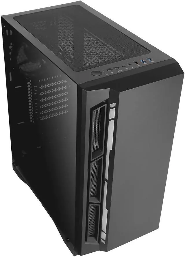 Alt view image 5 of 15 - Antec NX Series NX400, Mid-Tower ATX Gaming Case, Tempered Glass Side Panel & LED Strip Front Panel, 360 mm Radiator Support, 1 x 120 mm ARGB Fan Included