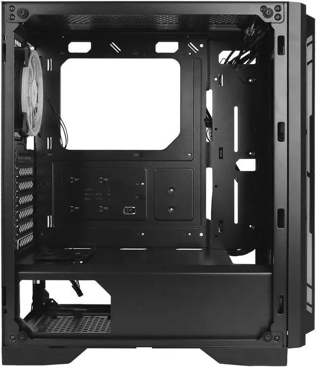 Alt view image 7 of 15 - Antec NX Series NX400, Mid-Tower ATX Gaming Case, Tempered Glass Side Panel & LED Strip Front Panel, 360 mm Radiator Support, 1 x 120 mm ARGB Fan Included